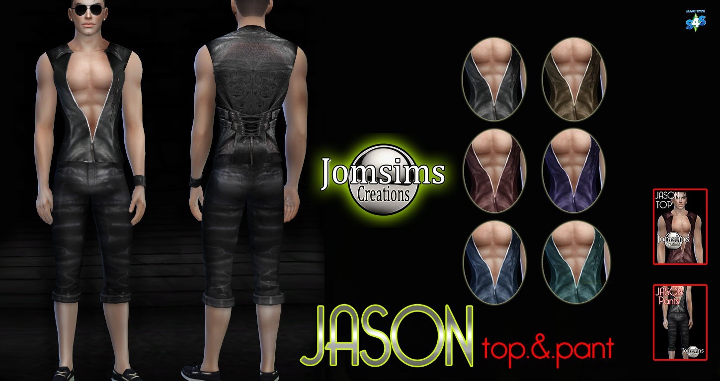 Leather Vest SIMS 4.